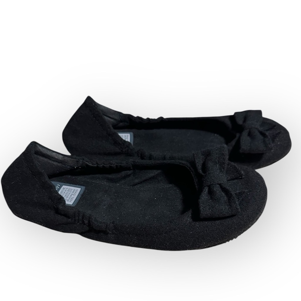 Dr. Scholl's Black Wool Fabric Bow Comfort insole Ballet Flats Fancy Women’s 8